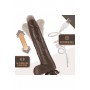 DR. SKIN SILICONE DR. MURPHY 8 INCH THRUSTING DILDO CHOCOLATE