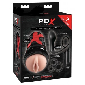 Seksa rotaļlietu komplekts PDX Elite Ass-gasm Vibrating K
