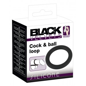 Dzimumlocekļa erekcijas gredzens Silicone Cock and Ball Loop
