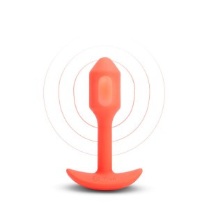 B-VIBE VIBRATING SNUG PLUG 1 ORANGE