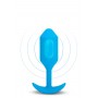 B-VIBE VIBRATING SNUG PLUG 3 BLUE