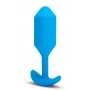 B-VIBE VIBRATING SNUG PLUG 3 BLUE