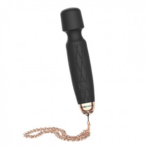 Wand vibro masažieris Bodywand - Luxe Mini USB Wand Vibrator Black