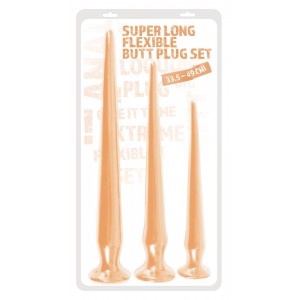 Super Long Butt Plug Set flesh