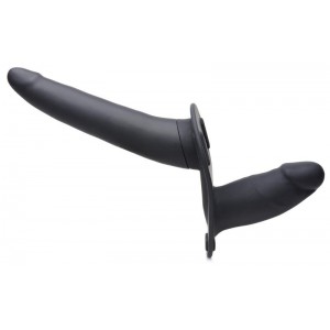 Power Pegger Double Strap-On Vibrator - Black Power Pegger Double Strap-On Vibrator - Black