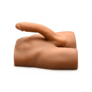 JOCK - Ass Masturbator with Posable Dildo - Medium Tone JOCK - Ass Masturbator with Posable Dildo - Medium Tone