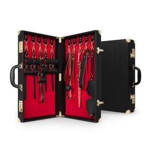 Bedroom Fantasies - Bondage Suitcase 11 Pcs - PU Leather Bedroom Fantasies - Bondage Suitcase 11 Pcs - PU Leather