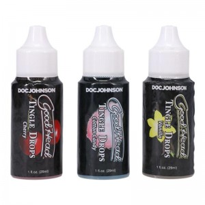 Doc Johnson - GoodHead Tingle Drops 3 Flavors - 29 ml