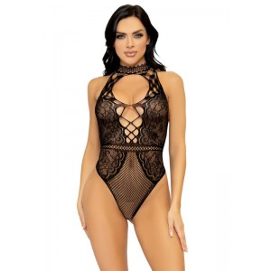 Fishnet Lace Bodysuit - Black Fishnet Lace Bodysuit - Black
