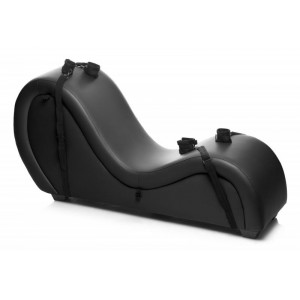 Kinky Sex Sofa With Cuffs And 2 Position Pillows - Black Kinky Sex Sofa With Cuffs And 2 Position Pillows - Black