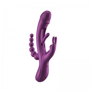 HoneyPlayBox - Trilux Kinky Finger Rabbit Vibrator - Purple HoneyPlayBox - Trilux Kinky Finger Rabbit Vibrator - Purple