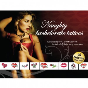 Pagaidu tetovējums Tattoo Set - Naughty Bachelorette