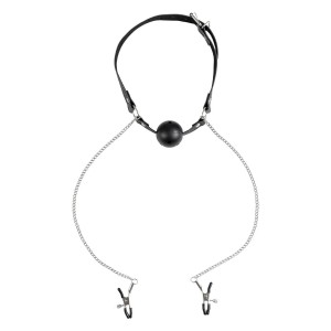VIRGITE NIPPLE CLAMPS WITH MOUTH GAG