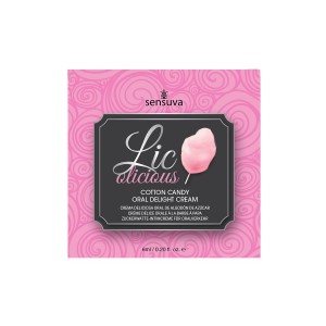SENSUVA LIC-O-LICIOUS ORAL DELIGHT CREAM COTTON CANDY 6 ML