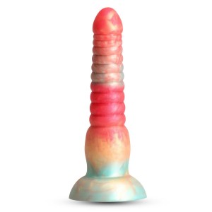 COLOURS STACKED 6 INCH DILDO RED/GOLD