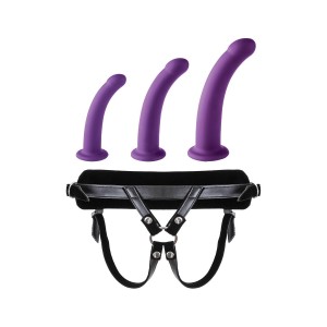 VIRGITE UNIVERSAL HARNESS WITH PURPLE DILDO SET SIZES S M L PURPLE VIRGITE UNIVERSAL HARNESS WITH PURPLE DILDO SET SIZES S M L PURPLE
