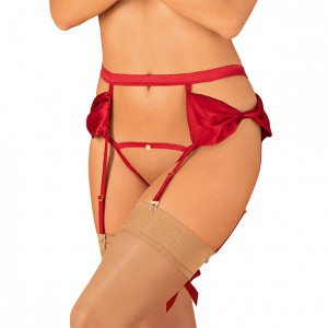 Obsessive - Rubinesa garter belt & crotchles thong L/XL