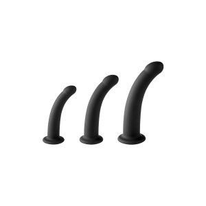 VIRGITE SET OF 3 DILDOS SIZES S M L BLACK