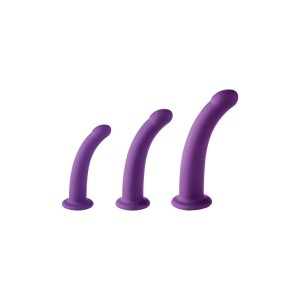 VIRGITE SET OF 3 DILDOS SIZES S M L PURPLE