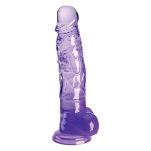 KING COCK CLEAR 8 INCH COCK WITH BALLS PURPLE KING COCK CLEAR 8 INCH COCK WITH BALLS PURPLE