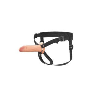 FANTASY X-TENSIONS ELITE 6 INCH SILICONE HOLLOW STRAP-ON - DUAL DENSITY - LIGHT