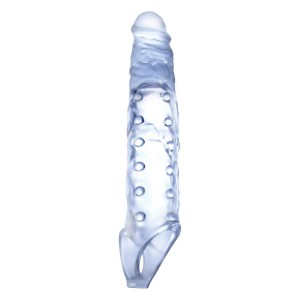NMC 9 INCH TPE TRANSPARENT PENIS LENGTH ENHANCER WITH BALL STRAP NMC 9 INCH TPE TRANSPARENT PENIS LENGTH ENHANCER WITH BALL STRAP