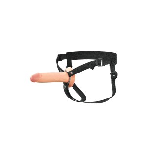 FANTASY X-TENSIONS ELITE 7 INCH SILICONE HOLLOW STRAP-ON - DUAL DENSITY - LIGHT