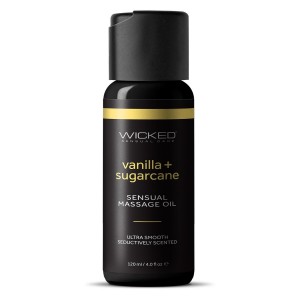 WICKED SENSUAL MASSAGE OIL VANILLA SUGARCANE 120ML