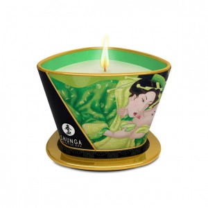 Masāžas svece shunga - zaļā tēja 170 ml