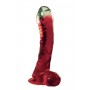 Reālistiskais dildo 16.5cm sarkans LAZY BUTTCOCK