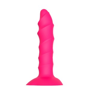 Klasiskais dildo 14.0cm Rozā Piesūcams pie gludas virsmas DREAM TOYS