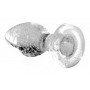 Glow-In-The-Dark Glass Anal Plug - Medium