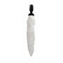Vibrating Anal Plug With Fox Tail - White