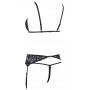 Apakšveļas komplekts ar šķēlumiem xl melns cottelli collection lingerie