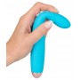 Vibrators mini zilā krāsā 7 režīmiem 18,7cm cuties