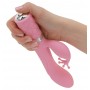Vibrators ar klitora stimulatoru 21.5 cm pillow talk rozā