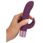 Vibrators maksts un klitora stimulācijai lillā krāsā 15 režīmi 16cm