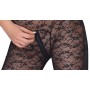 Mežģīņu kaķenes tērps ar rāvējslēdzēju xl melns cottelli lingerie