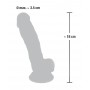 Reālistiskais dildo 18cm ādas krāsa medical silicone