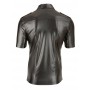 Erotiskie vīriešu krekli bodiji seksīgie imitat. leather men´s shirt m