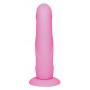 Strapon dildo 16cm silikons rozā krāsā ø3.7cm