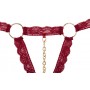 Atvērts mežģīņu apakšveļas komplekts s/m sarkans cottelli collection lingerie
