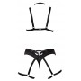 Atvērts siksniņu apakšveļas komplekts s-l melns cottelli lingerie