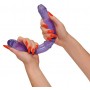 Dubultais dildo violēts 33cm twinzer dong