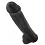 King cock 15" cock w balls dar