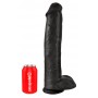 King cock 15" cock w balls dar