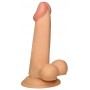 Klasiskais dildo 16cm ādas krāsa plug n ride