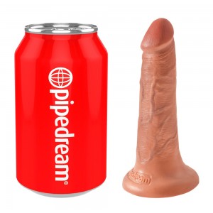 Reālistiks dildo 14cm ø3.8cm king cock tan Reālistiks dildo 14cm ø3.8cm king cock tan