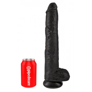 King cock 14" cock w balls dar