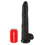 King cock 14" cock w balls dar